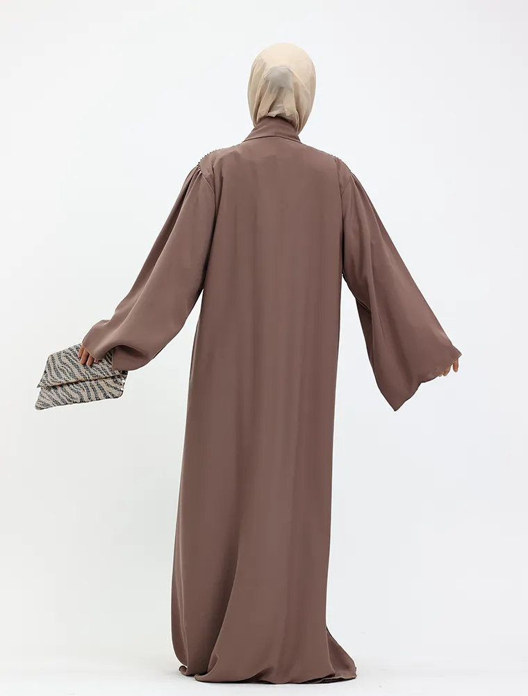 Mocha Aina Open Abaya